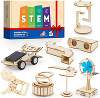 Kits d'expériences de physique en bois pour enfants de 8 à 14 ans, kits d'ingénierie solaire, construction de voitures solaires, jouets éducatifs STEM pour enfants