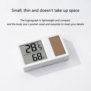 เครื่องวัดอุณหภูมิและความชื้นอิเล็กทรอนิกส์ขนาดเล็ก จอแสดงผลดิจิตอลแบบเรียลไทม์ พลังงานแสงอาทิตย์ ความแม่นยำสูง ใช้งานได้ยาวนาน - Product Image 5