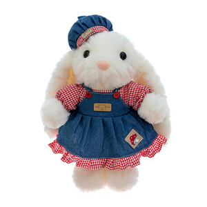 Peluche de Conejo de <span class=keywords><strong>la</strong></span> <span class=keywords><strong>Serie</strong></span> Cute Rabbit de 28 cm, Personalizado al por Mayor, Regalo de Cumpleaños Perfecto para Familiares y Amigos - Product Image 1