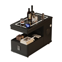 Armoire latérale intelligente pour la maison Petite table basse minimaliste moderne Tables de salon mobiles de petite taille et de coin de canapé