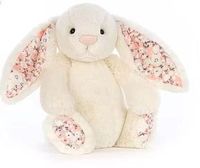 Boneka Kelinci Gaya Inggris Isi Kapas PP Super Lembut Desain Simetris Telinga Kelinci Kecil Unisex Merek JC Poliester yang Dapat Dicuci