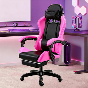 Chaise de jeu promotionnelle 2026 à prix abordable, chaise de jeu ergonomique avec accoudoirs articulés en cuir PU pour salle de jeu d'adolescents - Product Image 1
