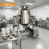 Mélangeur à tambour en acier inoxydable à haute uniformité, mélangeur polyvalent pour poudres d'assaisonnement, café torréfié, noix, additifs alimentaires