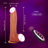 Professioneller Realistischer Stoßdildo mit 42C Sensor-Heizung Hochbelastbar 545g Erwachsenen-Pulsfigur Pro