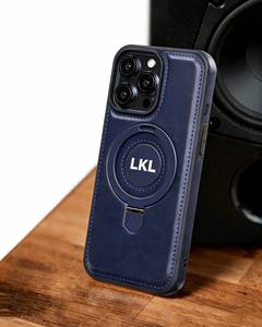 Coque de téléphone en silicone premium avec support intégré – Housse de protection gaufrée style professionnel pour iPhone séries 12-17 - Product Image 2