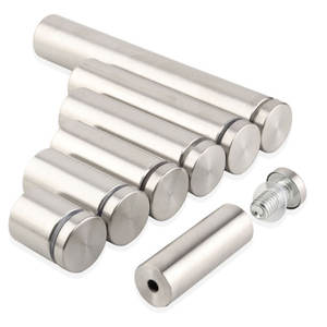 Профессиональная заглушка для стен, маленькие желтые металлические детали, алюминиевый стеклянный держатель, рекламный гвоздь, противостояние, болты, знак, противостояние - Product Image 6