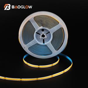 Tira de Luces LED COB Flexible de 8mm, 12W, 12/24 Voltios, 320 LED, Precio de Fábrica, para Muebles de Dormitorio, Rollo de LED Blanco de 12v - Product Image 2