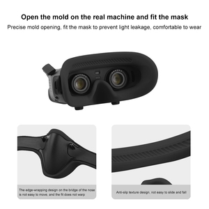 Custodia per fotocamera PULUZ maschera per occhi volanti Cover protettiva in Silicone per occhiali DJI Avata 2 - Product Image 3
