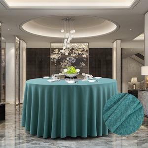 Độ dày <span class=keywords><strong>Linen</strong></span> bảng Khăn trải bàn bên Khăn trải bàn đám cưới trắng vòng có thể giặt bảng vải cơ bản <span class=keywords><strong>Poly</strong></span> Khăn trải bàn - Product Image 5