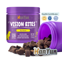 Vente en gros ODM OEM, naturel, promotion de la Vision oculaire, santé, mastication douce, nourriture sèche pour animaux de compagnie, suppléments nutritifs, collation pour chiens