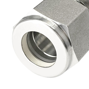 Khớp nối nén cho ống dẫn dụng cụ đo lường hệ mét, thép không gỉ 316, khớp nối thẳng ống với ống, khớp nối đôi ống - Product Image 4