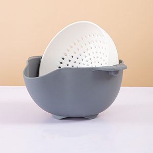 Chất lượng cao plastioc 2 trong 1 Trái Cây Rau thoát nước giỏ rửa Lọc cống giỏ - Product Image 4