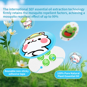 <span class=keywords><strong>Patch</strong></span> <span class=keywords><strong>anti</strong></span>-moustiques solide 100 % huile essentielle pure, écologique, pour bébés et familles, à base de boba éclatante, pour enfants - Meilleures ventes - Product Image 2