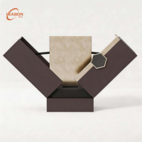 Boîte en carton rigide à double porte avec logo personnalisé, impression en relief, emballage de parfum, de cosmétiques et de soins de la peau