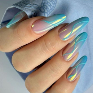 GLAMERMAID <span class=keywords><strong>Faux</strong></span> Ongles à Presser Effet Chrome Courts Amande <span class=keywords><strong>Blanc</strong></span> Nacré Faits Main <span class=keywords><strong>en</strong></span> <span class=keywords><strong>Gel</strong></span> Doux Effet <span class=keywords><strong>Gel</strong></span>ée, Ongles Artificiels Ovale Glazed Donut, Kit de Colle pour Femmes - Product Image 5