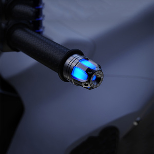 Đèn Tín Hiệu Rẽ Đầu Tay Lái LED DC 12V Cho Xe Máy Đèn Đánh Dấu Bên Hông Tay Nắm Nhấp Nháy Màu Vàng Trắng - Product Image 4