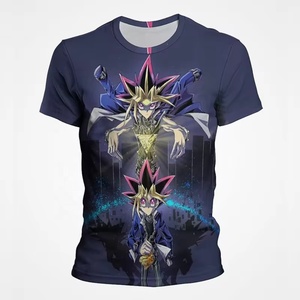 Mode Anime <span class=keywords><strong>Yu</strong></span> <span class=keywords><strong>Gi</strong></span> <span class=keywords><strong>Oh</strong></span> impression 3D hommes/femmes <span class=keywords><strong>T</strong></span>-Shirts décontracté col rond surdimensionné Streetwear unisexe à manches courtes vêtements hauts - Product Image 5