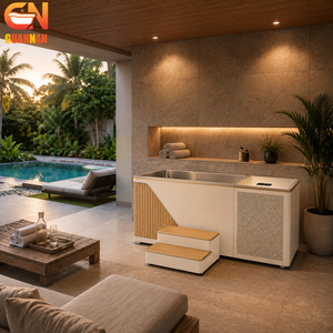 Bain de glace commercial avec système de refroidissement intégré pour studio de bien-être, hôtel et complexe hôtelier - Product Image 1