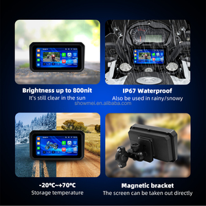 Pantalla Inalámbrica Portátil para Motocicleta de 6.25 Pulgadas con CarPlay y Android Auto, Extraíble, Impermeable, con BT, TPM, DVR y Navegación - Product Image 5