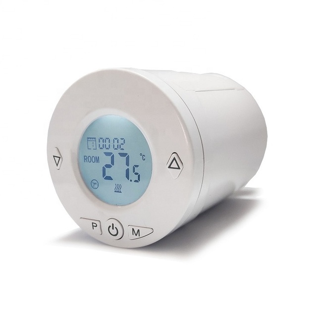 Telin TL-10 Battery Power TRV Thermostat Digital Programmable Smart Radiator Valve Smart Thermostatic Radiator Valve