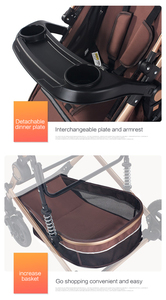 Poussette bon marché pour nouveau-nés très vendue chariot pour bébés au design classique avec lit de transport pouvant dormir et s'asseoir - Product Image 5
