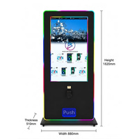 Distributeur automatique de cartes TCG intelligent à écran tactile vertical 43'' avec 24 emplacements, SDK de vente de cartes à collectionner, 264-408 pièces, Wi-Fi