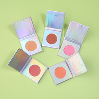 Palette de blush minéral haute pigmentation 5 couleurs, maquillage carré, personnalisé, végan, bio, longue tenue, waterproof, poudre blush
