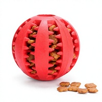 Jouet à mâcher pour chien 2 en 1, boule dentaire distributrice de friandises, entraînement IQ, soulagement de l'ennui, enrichissement interactif, rouleau en TPE pour le nettoyage des dents