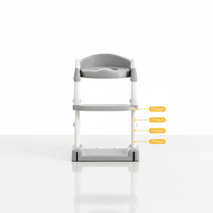 Asiento de entrenamiento para ir al baño para bebés con escalera, taburete plegable, orinal extraíble 3 en 1 <span class=keywords><strong>ELSABABY</strong></span> EB-341 - Product Image 1