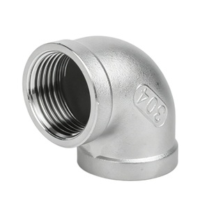 Coude de plomberie industrielle, raccord femelle à 90 degrés en acier inoxydable - Product Image 5