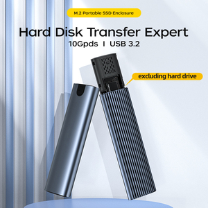 M.2 Nvme/SATA Solid-State Drive Box USB 3.1 Ổ Cứng Bên Ngoài M.2 Di Động Hard Drive Box Nhôm Hợp Kim SSD Bao Vây - Product Image 2