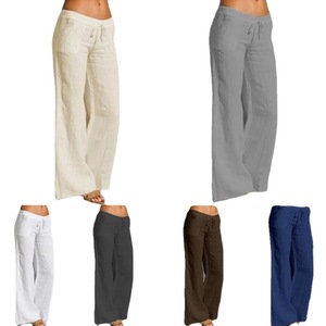 <span class=keywords><strong>Pantaloni</strong></span> estivi in cotone e <span class=keywords><strong>lino</strong></span> da donna <span class=keywords><strong>pantaloni</strong></span> larghi <span class=keywords><strong>neri</strong></span> Oversize <span class=keywords><strong>pantaloni</strong></span> Casual donna alla moda <span class=keywords><strong>pantaloni</strong></span> larghi alla moda da donna - Product Image 3