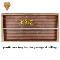 Accessoires pour outils de forage KBJZ Boîte de plateau de noyau en plastique pour l'échantillonnage de noyau de diamant de roche dure