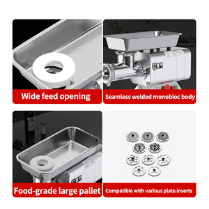 Máquina de Carne Industrial de Acero Inoxidable de Alta Resistencia para Uso Industrial, Fácil de Operar y Sencilla de Mantener, con un Solo Botón - Product Image 4