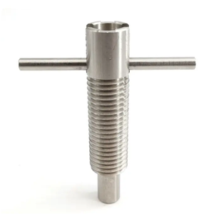 Xavier - Pasador de bloqueo retráctil personalizado con resorte y tuerca de rosca gruesa, mecanizado por CNC para acero inoxidable - Product Image 1