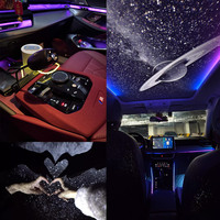 Projecteur d'étoiles USB, Veilleuse réglable, Projecteur de ciel étoilé romantique pour voiture, Lumière décorative d'ambiance pour toit de voiture