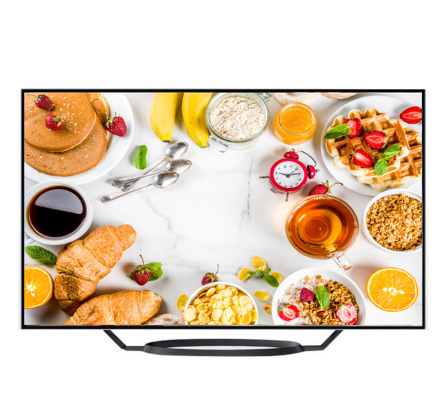 Factory Direct >55" OLED TV Cheap OEM 4K Smart Android 1.5G+8G Panel A+ 4000 T2+S2 BT LED Backlight Black Hotel Use 60Hz for