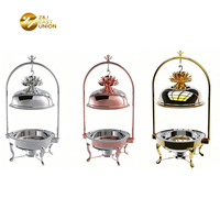 Vaisselle de restaurant équipement de chauffage et de maintien équipement de restauration ensemble de pots de chauffage pour buffet chauffe-plats ronds en acier inoxydable