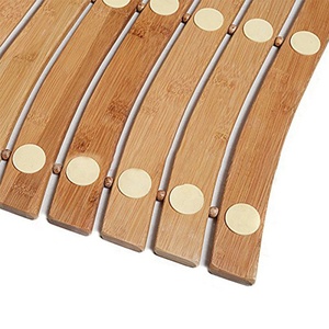 Tapis de douche en bambou incurvé, antidérapant, élégant et écologique - Product Image 3