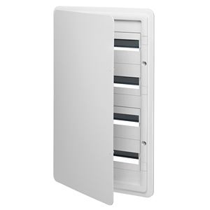 Quadro Elettrico Estetico da Incasso Bianco 77x49x14mm per Montaggio a Parete - Product Image 1