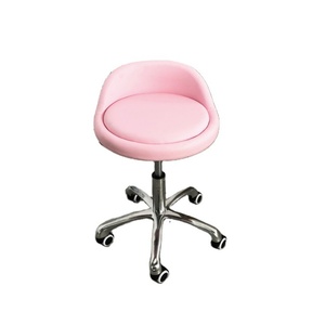Meubles de salon de beauté Kisen, vente flash, tabouret de pédicure moderne blanc, noir, rose, luxueux, table à ongles, chaise de maître avec roulettes - Product Image 3
