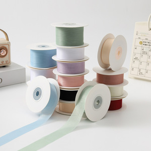 Sữa Tuyết Sợi Ribbon Cho Tự Làm Quà Tặng Giáng Sinh 2.5/4Cm Cảm Giác Cao Tie Ban Nhạc Polyester Bó Hoa Hoa Bao Bì Quà Tặng Băng - Product Image 4