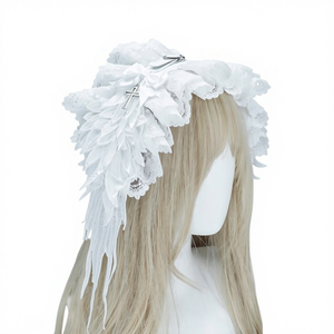 Diadema de encaje con alas de ángel góticas Diablo, accesorios para el cabello estilo Harajuku, accesorios para el cabello estilo punk, tocados estilo Lolita <span class=keywords><strong>Dream</strong></span> - Product Image 1