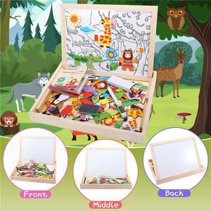Nuovo Puzzle Educativo in Legno per Bambini, Gioco con Cavalletto Artistico e Animali - Product Image 5