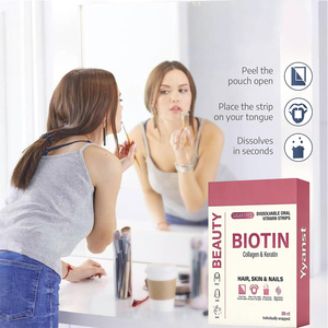 Tiras Orales de Péptidos de Colágeno Natural OEM/ODM para Adultos, Suplemento Dietético que Mejora la Elasticidad de la Piel, Hidratación, Belleza y Blanqueamiento - Product Image 5