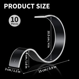 ชั้นวางเข็มขัดอะคริลิกใสทนทานสำหรับจัดแสดงเข็มขัด - Product Image 2