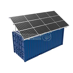 集装箱太阳能安装支架太阳能安装结构安装在集装箱上