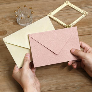 Enveloppes texturées en bois épaissi, style lin, avec sceau de cire, ensemble de papier pour invitations et lettres - Product Image 3