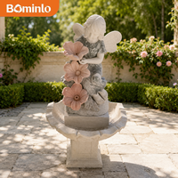 Fontaine murale décorative surdimensionnée personnalisée, sculptée à la main, style européen classique, décoration de jardin extérieur
