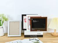 Cadres muraux de galerie en bois pour décor de Funia à la main Option de logo personnalisé Cadre photo de style simple pour Art mural en plastique